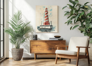 Watercolor Lighthouse IV