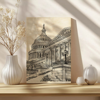B&W US Cityscape-Washington DC