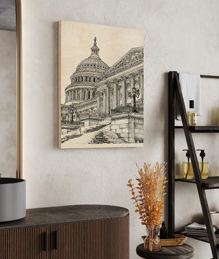 B&W US Cityscape-Washington DC