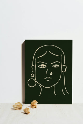 Malachite Portrait IV