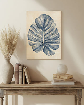 Indigo Tropical Leaves I