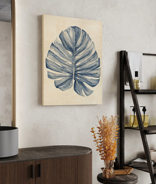 Indigo Tropical Leaves I