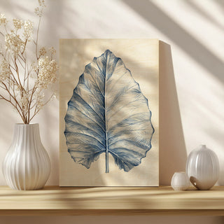 Indigo Tropical Leaves III