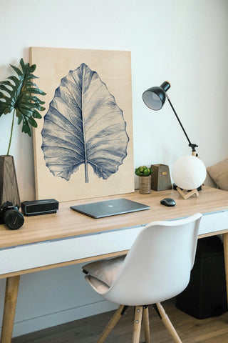 Indigo Tropical Leaves III