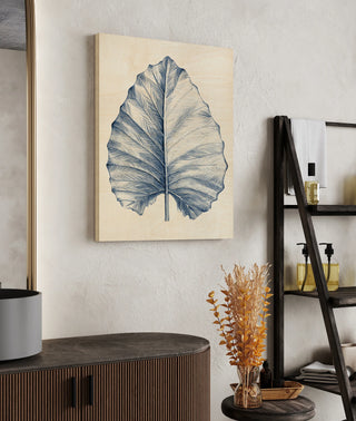 Indigo Tropical Leaves III