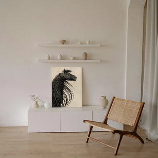 Black and White Horse Portrait II