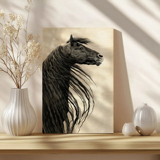 Black and White Horse Portrait II