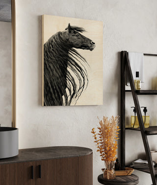 Black and White Horse Portrait II