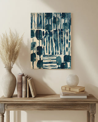 Indigo Patchwork I