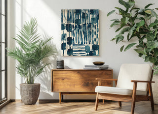 Indigo Patchwork I