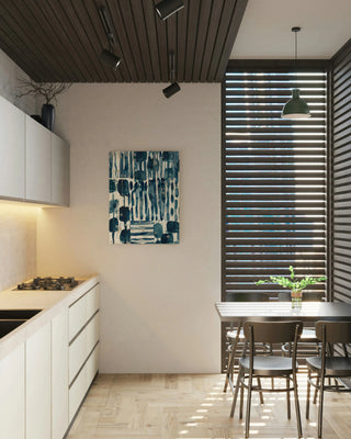 Indigo Patchwork I