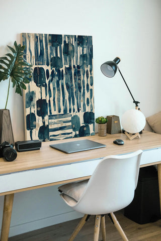 Indigo Patchwork I