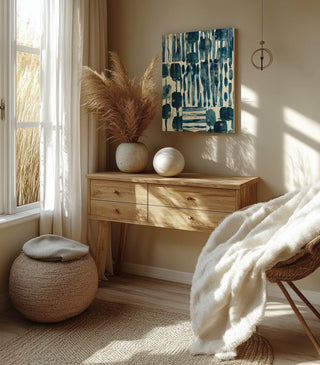 Indigo Patchwork I