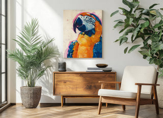 Pop Art Parrot I