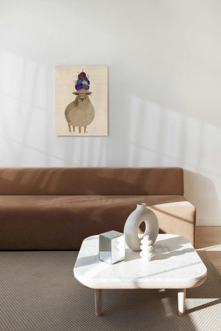 Sheep with Wool Hat, Full