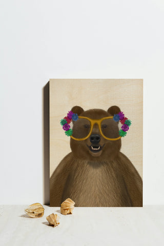 Bear and Flower Glasses