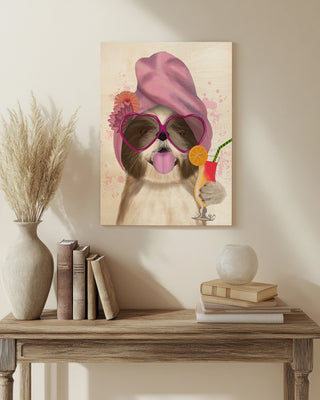 Shih Tzu with Cocktail