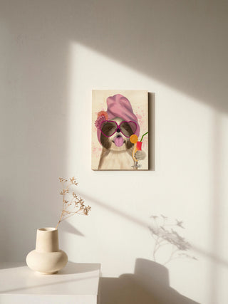 Shih Tzu with Cocktail