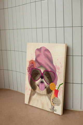 Shih Tzu with Cocktail