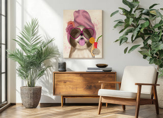 Shih Tzu with Cocktail