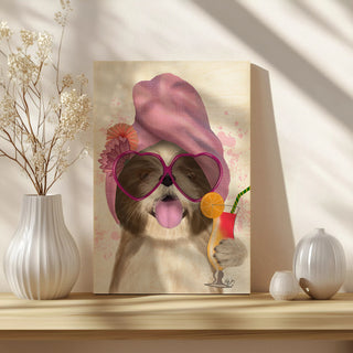 Shih Tzu with Cocktail