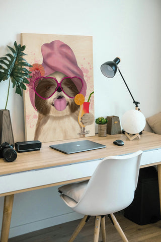 Shih Tzu with Cocktail