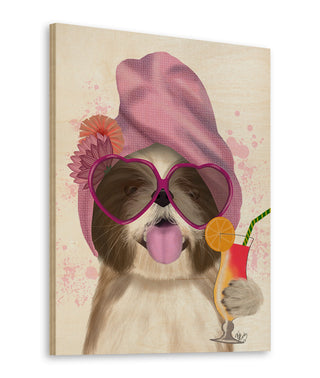 Shih Tzu with Cocktail