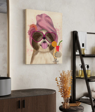 Shih Tzu with Cocktail