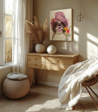 Shih Tzu with Cocktail