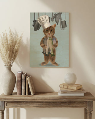 Tabby Cat Fish Chef, Full