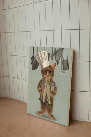 Tabby Cat Fish Chef, Full