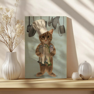 Tabby Cat Fish Chef, Full