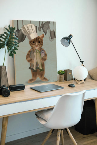 Tabby Cat Fish Chef, Full