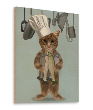 Tabby Cat Fish Chef, Full