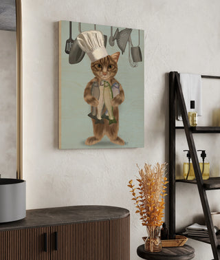 Tabby Cat Fish Chef, Full