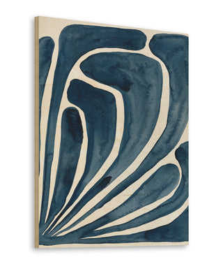 Blue Stylized Leaf II