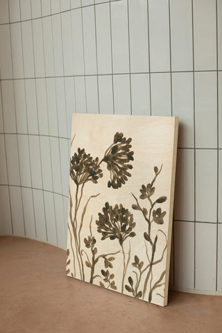 Sepia Petal Silhouettes I