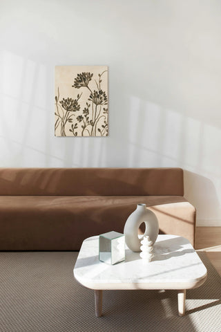 Sepia Petal Silhouettes II