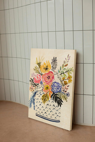 Cottage Bird Vase