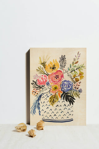 Cottage Bird Vase