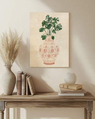 Palms in Pastel Vase I