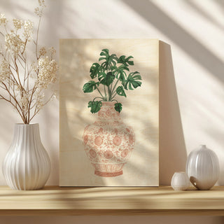 Palms in Pastel Vase I