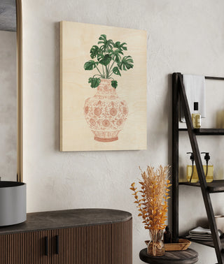 Palms in Pastel Vase I