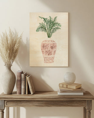 Palms in Pastel Vase II