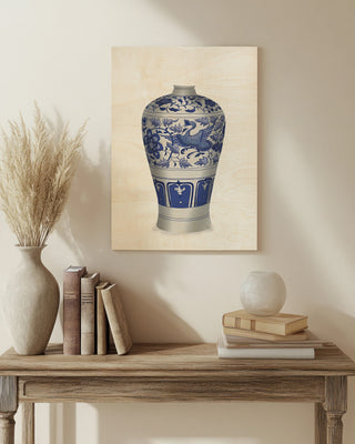 Crane Vase, Blue