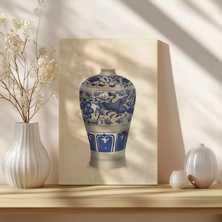 Crane Vase, Blue