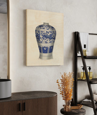 Crane Vase, Blue