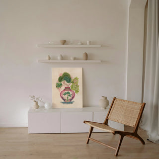Pink Green Vase 1