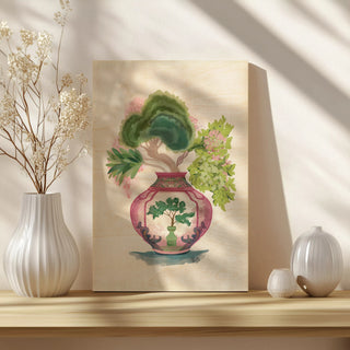 Pink Green Vase 1