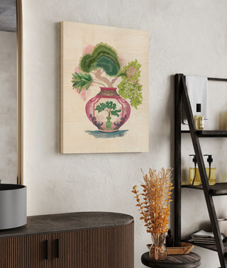 Pink Green Vase 1